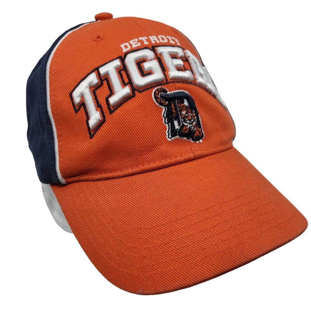 Detroit Tigers MLB Cotton Fan Favorite Baseball Hat Cap Strap Back Orange Blue